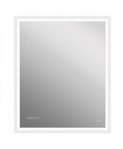 Купить Зеркало LED 080 design pro 70x85 с подсветкой часы с антизапотеванием прямоугольное (kn-lu-led080*70-p-os) по цене 14590 руб., в Санкт-Петебруге в интернет магазине 100-Систем, а также дургие товары CERSANIT из раздела Зеркала и Мебель для ванной комнаты