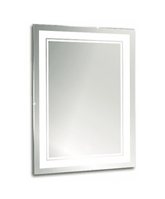 Купить Зеркало Aquanika Quadro AQQ6080RU02 с подсветкой и сенсорным выключателем 60х80 см. (aqq6080ru02) по цене 7200.14 руб., в Санкт-Петебруге в интернет магазине 100-Систем, а также дургие товары  из раздела Зеркала и Мебель для ванной комнаты