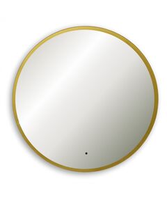 Купить Зеркало ABBER Mond AG6204SCGL-1.0 с подсветкой, бесконтактный выключатель, диммер, золото (ag6204scgl-1.0) по цене 19500 руб., в Санкт-Петебруге в интернет магазине 100-Систем, а также дургие товары ABBER из раздела Зеркала и Мебель для ванной комнаты