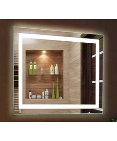Купить Зеркало Континент Rimini LED 700х500 (злп680) по цене 8840 руб., в Санкт-Петебруге в интернет магазине 100-Систем, а также дургие товары Континент из раздела Зеркала и Мебель для ванной комнаты