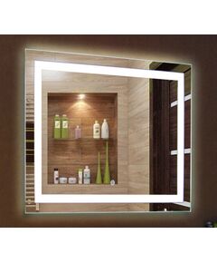 Купить Зеркало Континент Rimini LED 900х700 (злп1222) по цене 10610 руб., в Санкт-Петебруге в интернет магазине 100-Систем, а также дургие товары Континент из раздела Зеркала и Мебель для ванной комнаты