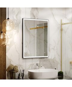 Купить Зеркало Континент Solid Black LED 600х800 (злп622) по цене 6160 руб., в Санкт-Петебруге в интернет магазине 100-Систем, а также дургие товары Континент из раздела Зеркала и Мебель для ванной комнаты