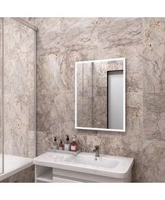Купить Зеркало Континент Frame white  LED 600x800 (злп944) по цене 12370 руб., в Санкт-Петебруге в интернет магазине 100-Систем, а также дургие товары Континент из раздела Зеркала и Мебель для ванной комнаты