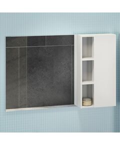 Купить COMFORTY. Зеркало-шкаф "Милан-120" белый глянец (00004136261) по цене 16170 руб., в Санкт-Петебруге в интернет магазине 100-Систем, а также дургие товары COMFORTY из раздела Зеркальные шкафы для ванной и Мебель для ванной комнаты