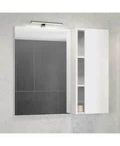 Купить COMFORTY. Зеркало-шкаф "Милан-90" белый глянец (00004137130) по цене 13310 руб., в Санкт-Петебруге в интернет магазине 100-Систем, а также дургие товары COMFORTY из раздела Зеркальные шкафы для ванной и Мебель для ванной комнаты