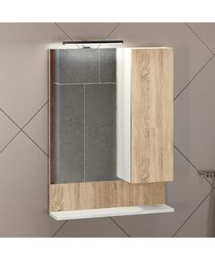 Купить COMFORTY. Зеркало-шкаф "Рига-60" дуб сонома (00004142211) по цене 8580 руб., в Санкт-Петебруге в интернет магазине 100-Систем, а также дургие товары COMFORTY из раздела Зеркальные шкафы для ванной и Мебель для ванной комнаты