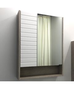Купить COMFORTY. Зеркало-шкаф "Клеон-60" белый/дуб дымчатый (00-00002045) по цене 13640 руб., в Санкт-Петебруге в интернет магазине 100-Систем, а также дургие товары COMFORTY из раздела Зеркальные шкафы для ванной и Мебель для ванной комнаты