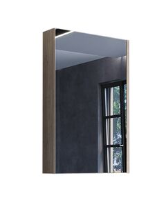 Купить Зеркало-шкаф Comforty Порто-50 дуб дымчатый (00-00009233cf) по цене 10230 руб., в Санкт-Петебруге в интернет магазине 100-Систем, а также дургие товары COMFORTY из раздела Зеркальные шкафы для ванной и Мебель для ванной комнаты