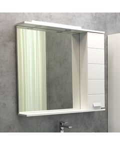 Купить COMFORTY. Зеркало-шкаф "Модена М-90" белый матовый (00-00001641) по цене 17160 руб., в Санкт-Петебруге в интернет магазине 100-Систем, а также дургие товары COMFORTY из раздела Зеркальные шкафы для ванной и Мебель для ванной комнаты