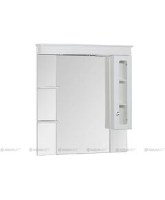 Купить Зеркало со шкафом Aquanet Греция 110 171544 с подсветкой R Белое Swarovski (171544) по цене 20087 руб., в Санкт-Петебруге в интернет магазине 100-Систем, а также дургие товары AQUANET из раздела Зеркальные шкафы для ванной и Мебель для ванной комнаты