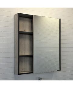 Купить Зеркало-шкаф Comforty Вена-70 дуб дымчатый (00-00009272cf) по цене 12650 руб., в Санкт-Петебруге в интернет магазине 100-Систем, а также дургие товары COMFORTY из раздела Зеркальные шкафы для ванной и Мебель для ванной комнаты