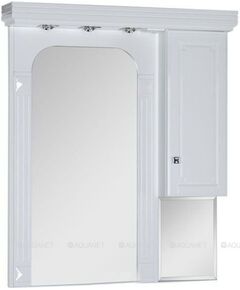 Купить Зеркальный шкаф Фредерика New 100 цв.белый (171272) (171272) по цене 24011 руб., в Санкт-Петебруге в интернет магазине 100-Систем, а также дургие товары AQUANET из раздела Зеркальные шкафы для ванной и Мебель для ванной комнаты