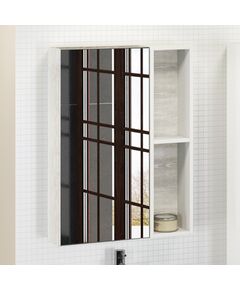 Купить Comforty. Зеркало-шкаф "Прага-60" дуб белый (00004147599cf) по цене 11000 руб., в Санкт-Петебруге в интернет магазине 100-Систем, а также дургие товары COMFORTY из раздела Зеркальные шкафы для ванной и Мебель для ванной комнаты
