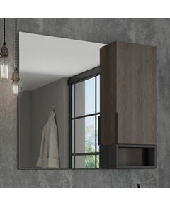 Купить Comforty. Зеркало-шкаф "Франкфурт-90" дуб шоколадно-коричневый (00004150529cf) по цене 13860 руб., в Санкт-Петебруге в интернет магазине 100-Систем, а также дургие товары COMFORTY из раздела Зеркальные шкафы для ванной и Мебель для ванной комнаты