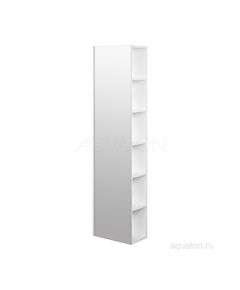 Купить Шкаф - колонна AQUATON Сканди с зеркалом белый 1A253403SD010 (1a253403sd010) по цене 11542.5 руб., в Санкт-Петебруге в интернет магазине 100-Систем, а также дургие товары AQUATON из раздела Зеркальные шкафы для ванной и Мебель для ванной комнаты