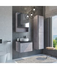 Купить Зеркало-шкаф Comforty Эдинбург 60 бетон светлый (00-00002043cf) по цене 12430 руб., в Санкт-Петебруге в интернет магазине 100-Систем, а также дургие товары COMFORTY из раздела Зеркальные шкафы для ванной и Мебель для ванной комнаты