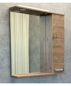 Купить Comforty. Зеркало-шкаф Марио-75 дуб темный (00-00004159cf) по цене 14190 руб., в Санкт-Петебруге в интернет магазине 100-Систем, а также дургие товары COMFORTY из раздела Зеркальные шкафы для ванной и Мебель для ванной комнаты
