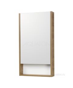 Купить Зеркальный шкаф AQUATON Сканди 45 белый, дуб рустикальный 1A252002SDZ90 (1a252002sdz90) по цене 5805 руб., в Санкт-Петебруге в интернет магазине 100-Систем, а также дургие товары AQUATON из раздела Зеркальные шкафы для ванной и Мебель для ванной комнаты
