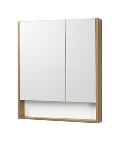 Купить Зеркальный шкаф AQUATON Сканди 70 белый, дуб рустикальный 1A252202SDZ90 (1a252202sdz90) по цене 7867.5 руб., в Санкт-Петебруге в интернет магазине 100-Систем, а также дургие товары AQUATON из раздела Зеркальные шкафы для ванной и Мебель для ванной комнаты