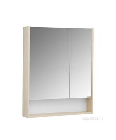 Купить Зеркальный шкаф AQUATON Сканди 70 белый, дуб верона 1A252202SDB20 (1a252202sdb20) по цене 7867.5 руб., в Санкт-Петебруге в интернет магазине 100-Систем, а также дургие товары AQUATON из раздела Зеркальные шкафы для ванной и Мебель для ванной комнаты
