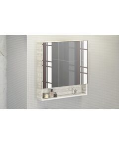 Купить Comforty. Зеркало-шкаф "Никосия-80" дуб белый (00004138838cf) по цене 14850 руб., в Санкт-Петебруге в интернет магазине 100-Систем, а также дургие товары COMFORTY из раздела Зеркальные шкафы для ванной и Мебель для ванной комнаты