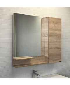 Купить Зеркало-шкаф Comforty Варна-90 дуб сонома (00-00009918cf) по цене 12210 руб., в Санкт-Петебруге в интернет магазине 100-Систем, а также дургие товары COMFORTY из раздела Зеркальные шкафы для ванной и Мебель для ванной комнаты