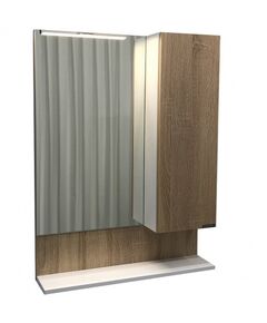 Купить Comforty. Зеркало-шкаф "Рига-60" дуб сонома (00004142211cf) по цене 8580 руб., в Санкт-Петебруге в интернет магазине 100-Систем, а также дургие товары COMFORTY из раздела Зеркальные шкафы для ванной и Мебель для ванной комнаты