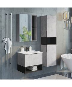Купить Зеркало-шкаф Comforty Франкфурт-60 бетон светлый (00-00004331cf) по цене 11220 руб., в Санкт-Петебруге в интернет магазине 100-Систем, а также дургие товары COMFORTY из раздела Зеркальные шкафы для ванной и Мебель для ванной комнаты