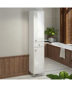 Купить COMFORTY. Шкаф-колонна "Сочи-35" белый глянец (00004136987) по цене 25410 руб., в Санкт-Петебруге в интернет магазине 100-Систем, а также дургие товары COMFORTY из раздела Пеналы и Пеналы, комоды, шкафы