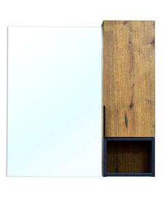 Купить Зеркало-шкаф Azario GRIS 88х16х80  Дуб веллингтон (cs00080416) по цене 3750 руб., в Санкт-Петебруге в интернет магазине 100-Систем, а также дургие товары Azario из раздела Зеркальные шкафы для ванной и Мебель для ванной комнаты