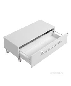 Купить Комод AQUATON Мадрид 100 М с ящиком белый 1A127903MA010 (1a127903ma010) по цене 23473.7 руб., в Санкт-Петебруге в интернет магазине 100-Систем, а также дургие товары AQUATON из раздела Комоды и Пеналы, комоды, шкафы