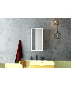 Купить Зеркало-шкаф Континент ALLURE 350х650 правый белый (мвк056) по цене 13940 руб., в Санкт-Петебруге в интернет магазине 100-Систем, а также дургие товары Континент из раздела Зеркальные шкафы для ванной и Мебель для ванной комнаты
