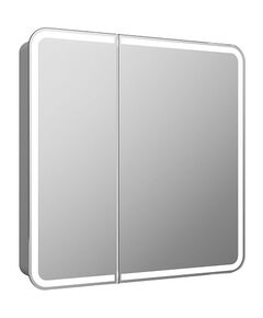 Купить Зеркало-шкаф Континент ELLIOTT 800х800 белый (мвк014) по цене 23780 руб., в Санкт-Петебруге в интернет магазине 100-Систем, а также дургие товары Континент из раздела Зеркальные шкафы для ванной и Мебель для ванной комнаты