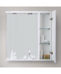 Купить Зеркало со шкафом BelBagno MARINO-SPC-700/750-1A-BL-P-R 70 с подсветкой Bianco Lucido (marino-spc-700/750-1a-bl-p-r) по цене 16300 руб., в Санкт-Петебруге в интернет магазине 100-Систем, а также дургие товары BelBagno из раздела Зеркальные шкафы для ванной и Мебель для ванной комнаты