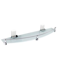 Купить Leine K-5044WHITE (ранее К-5024WHITE) Полка стеклянная с бортиком (k-5044white) по цене 4620 руб., в Санкт-Петебруге в интернет магазине 100-Систем, а также дургие товары WasserKRAFT из раздела Стеклянные полки и Полки для ванной комнаты