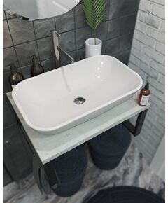 Купить 1MARKA Столешница GRUNGE LOFT 60 Бетон светлый (ц0000001586) по цене 6630 руб., в Санкт-Петебруге в интернет магазине 100-Систем, а также дургие товары 1MARKA из раздела Столешницы и Мебель для ванной комнаты