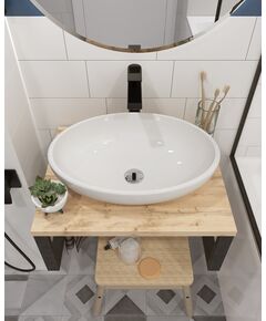 Купить 1MARKA Столешница GRUNGE LOFT 60 Дуб Вотан (ц0000001584) по цене 6180 руб., в Санкт-Петебруге в интернет магазине 100-Систем, а также дургие товары 1MARKA из раздела Столешницы и Мебель для ванной комнаты