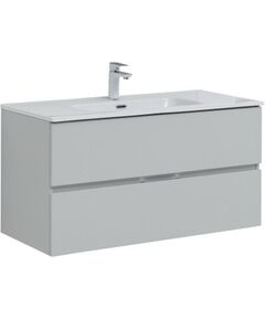 Купить Тумба под раковину Aquanet Алвита New 100 2 ящика, серый (00277520) по цене 32767 руб., в Санкт-Петебруге в интернет магазине 100-Систем, а также дургие товары AQUANET из раздела Тумбы под раковину и Мебель для ванной комнаты