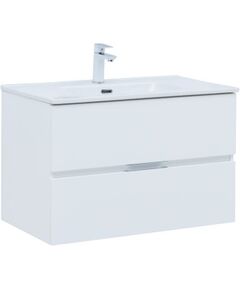 Купить Тумба под раковину Aquanet Алвита New 80 2 ящика, белый матовый (00277514) по цене 25518 руб., в Санкт-Петебруге в интернет магазине 100-Систем, а также дургие товары AQUANET из раздела Тумбы под раковину и Мебель для ванной комнаты