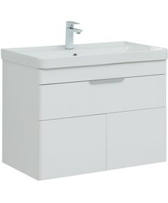 Купить Тумба под раковину Aquanet Ирис new 815 белый глянец (1 ящик, 2 дверцы) (00310150) по цене 19134 руб., в Санкт-Петебруге в интернет магазине 100-Систем, а также дургие товары AQUANET из раздела Тумбы под раковину и Мебель для ванной комнаты