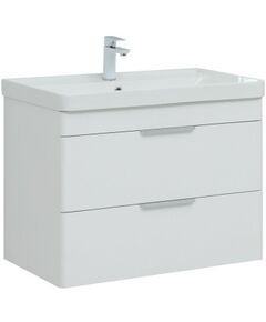 Купить Тумба под раковину Aquanet Ирис new 815 белый глянец (2 ящика) (00310146) по цене 18981 руб., в Санкт-Петебруге в интернет магазине 100-Систем, а также дургие товары AQUANET из раздела Тумбы под раковину и Мебель для ванной комнаты
