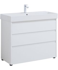 Купить Тумба под раковину Aquanet Nova Lite 100 белый глянец (3 ящика) (00302478) по цене 31488 руб., в Санкт-Петебруге в интернет магазине 100-Систем, а также дургие товары AQUANET из раздела Тумбы под раковину и Мебель для ванной комнаты