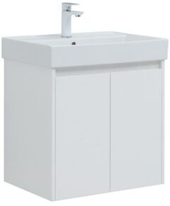 Купить Тумба под раковину Aquanet Nova Lite 60 белый глянец (2 дверцы) (00298847) по цене 13229 руб., в Санкт-Петебруге в интернет магазине 100-Систем, а также дургие товары AQUANET из раздела Тумбы под раковину и Мебель для ванной комнаты