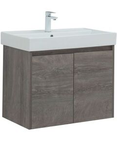 Купить Тумба под раковину Aquanet Nova Lite 75 дуб рошелье (2 дверцы) (00298851) по цене 11712 руб., в Санкт-Петебруге в интернет магазине 100-Систем, а также дургие товары AQUANET из раздела Тумбы под раковину и Мебель для ванной комнаты