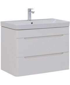 Купить Тумба под раковину Aquanet София 80 белый глянец (2 ящика) (00274002) по цене 27616 руб., в Санкт-Петебруге в интернет магазине 100-Систем, а также дургие товары AQUANET из раздела Тумбы под раковину и Мебель для ванной комнаты