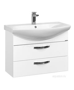 Купить Тумба под раковину AQUATON Ария 80 М подвесная белый 1A140801AA010 (1a140801aa010) по цене 16226.5 руб., в Санкт-Петебруге в интернет магазине 100-Систем, а также дургие товары AQUATON из раздела Тумбы под раковину и Мебель для ванной комнаты