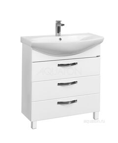Купить Тумба под раковину AQUATON Ария 80 Н белый 1A141301AA010 (1a141301aa010) по цене 20306.5 руб., в Санкт-Петебруге в интернет магазине 100-Систем, а также дургие товары AQUATON из раздела Тумбы под раковину и Мебель для ванной комнаты