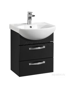 Купить Тумба под раковину Aquaton Ария 50 М подвесная черный 1A140001AA950 (1a140001aa950) по цене 15367.6 руб., в Санкт-Петебруге в интернет магазине 100-Систем, а также дургие товары AQUATON из раздела Тумбы под раковину и Мебель для ванной комнаты