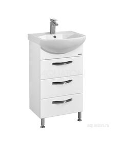 Купить Тумба под раковину AQUATON Ария 50 Н белый 1A140201AA010 (1a140201aa010) по цене 18266.5 руб., в Санкт-Петебруге в интернет магазине 100-Систем, а также дургие товары AQUATON из раздела Тумбы под раковину и Мебель для ванной комнаты