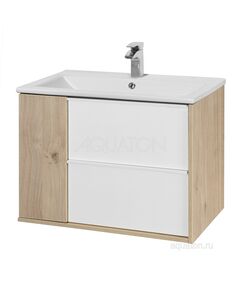 Купить Тумба под раковину AQUATON Бостон 75 дуб эврика 1A252601BN010 (1a252601bn010) по цене 10289.7 руб., в Санкт-Петебруге в интернет магазине 100-Систем, а также дургие товары AQUATON из раздела Тумбы под раковину и Мебель для ванной комнаты
